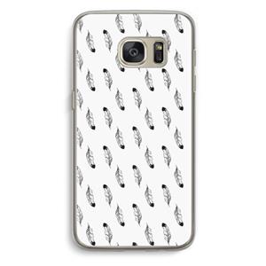 CaseCompany Pluimen: Samsung Galaxy S7 Transparant Hoesje