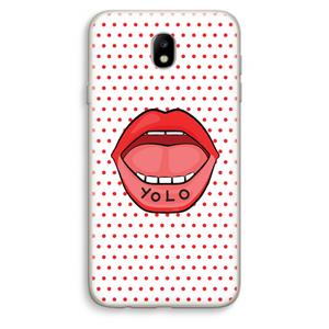 CaseCompany Yolo Denise: Samsung Galaxy J7 (2017) Transparant Hoesje