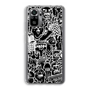 CaseCompany Vexx Black Mixtape: Xiaomi Redmi Note 10S Transparant Hoesje