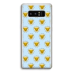 CaseCompany Leeuwenkoppen: Samsung Galaxy Note 8 Transparant Hoesje