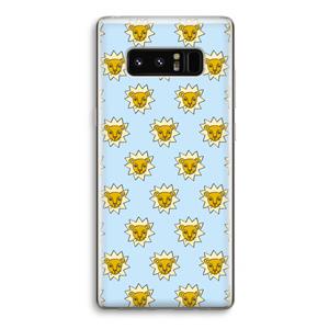 CaseCompany Leeuwenkoppen: Samsung Galaxy Note 8 Transparant Hoesje