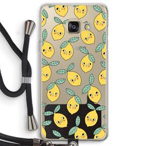 CaseCompany Citroenen: Samsung Galaxy A3 (2016) Transparant Hoesje met koord