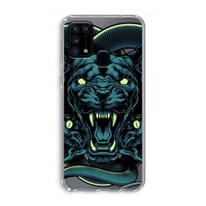 CaseCompany Cougar and Vipers: Samsung Galaxy M31 Transparant Hoesje