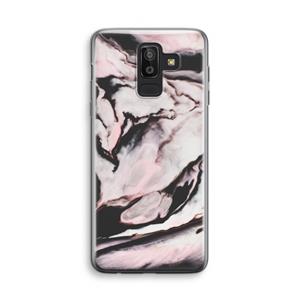 CaseCompany Roze stroom: Samsung Galaxy J8 (2018) Transparant Hoesje