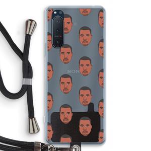 CaseCompany Kanye Call Me℃: Sony Xperia 5 II Transparant Hoesje met koord
