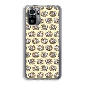 CaseCompany Slapende poes: Xiaomi Redmi Note 10S Transparant Hoesje
