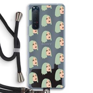 CaseCompany King Kylie: Sony Xperia 5 II Transparant Hoesje met koord