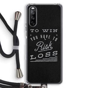 CaseCompany Risk loss: Sony Sony Xperia 10 III Transparant Hoesje met koord