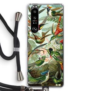 CaseCompany Haeckel Trochilidae: Sony Xperia 1 III Transparant Hoesje met koord