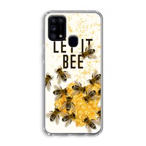 CaseCompany Let it bee: Samsung Galaxy M31 Transparant Hoesje