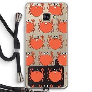 CaseCompany Krab: Samsung Galaxy A3 (2016) Transparant Hoesje met koord