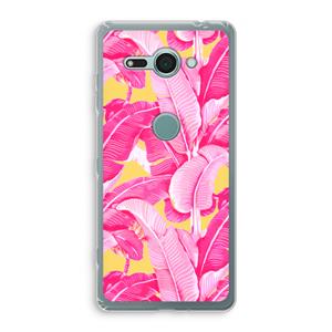 CaseCompany Pink Banana: Sony Xperia XZ2 Compact Transparant Hoesje