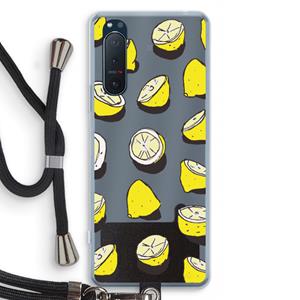 CaseCompany When Life Gives You Lemons...: Sony Xperia 5 II Transparant Hoesje met koord