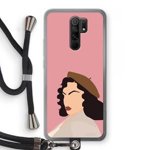 CaseCompany Confidence: Xiaomi Redmi 9 Transparant Hoesje met koord