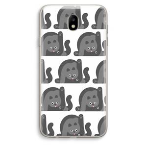 CaseCompany Cats: Samsung Galaxy J7 (2017) Transparant Hoesje