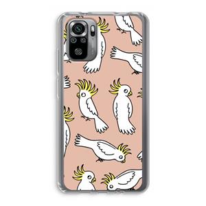 CaseCompany Papegaai: Xiaomi Redmi Note 10S Transparant Hoesje