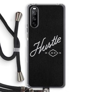 CaseCompany Hustle: Sony Sony Xperia 10 III Transparant Hoesje met koord