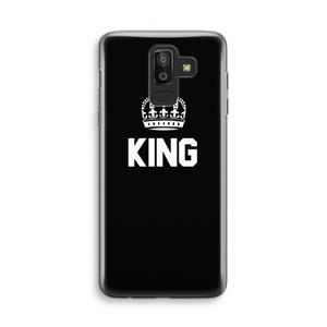 CaseCompany King zwart: Samsung Galaxy J8 (2018) Transparant Hoesje