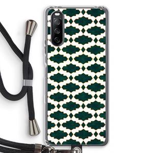 CaseCompany Moroccan tiles: Sony Sony Xperia 10 III Transparant Hoesje met koord