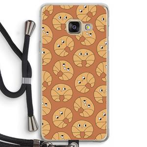 CaseCompany Croissant: Samsung Galaxy A3 (2016) Transparant Hoesje met koord