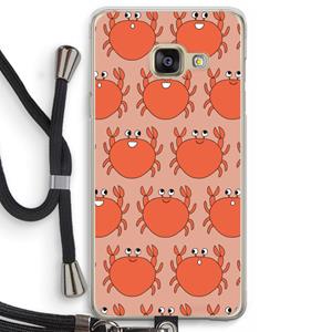 CaseCompany Krab: Samsung Galaxy A3 (2016) Transparant Hoesje met koord