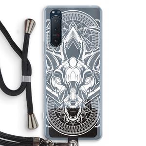 CaseCompany Oh Deer: Sony Xperia 5 II Transparant Hoesje met koord