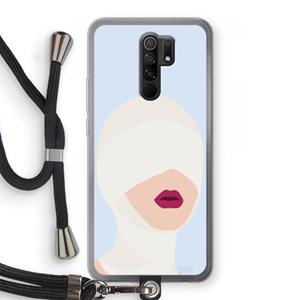 CaseCompany Incognito: Xiaomi Redmi 9 Transparant Hoesje met koord