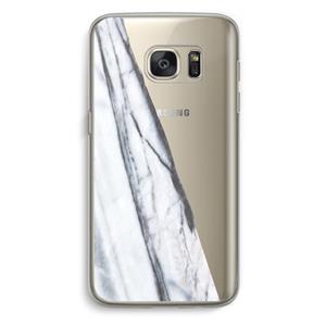 CaseCompany Gestreepte marmer: Samsung Galaxy S7 Transparant Hoesje