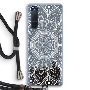 CaseCompany Roses Are Red: Sony Xperia 5 II Transparant Hoesje met koord