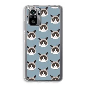 CaseCompany It's a Purrr Case: Xiaomi Redmi Note 10S Transparant Hoesje