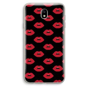 CaseCompany Lips: Samsung Galaxy J7 (2017) Transparant Hoesje