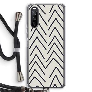 CaseCompany Marrakech Arrows: Sony Sony Xperia 10 III Transparant Hoesje met koord
