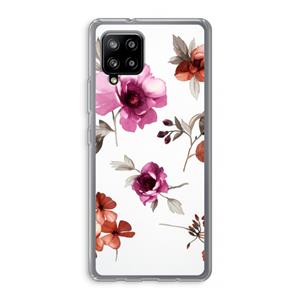 CaseCompany Geschilderde bloemen: Samsung Galaxy A42 5G Transparant Hoesje