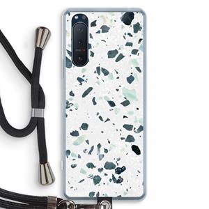 CaseCompany Terrazzo N°2: Sony Xperia 5 II Transparant Hoesje met koord