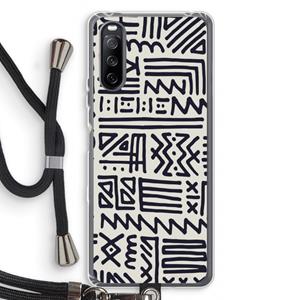 CaseCompany Marrakech print: Sony Sony Xperia 10 III Transparant Hoesje met koord