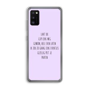 CaseCompany GSM: Samsung Galaxy A41 Transparant Hoesje