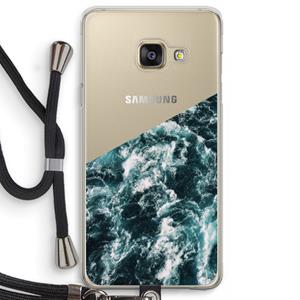 CaseCompany Zee golf: Samsung Galaxy A3 (2016) Transparant Hoesje met koord