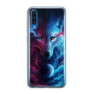 CaseCompany Where Light And Dark Meet: Samsung Galaxy A50 Transparant Hoesje