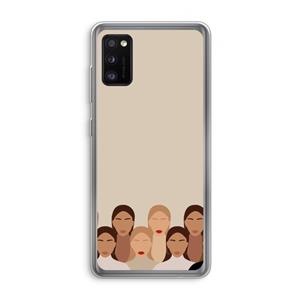 CaseCompany Girls girls girls: Samsung Galaxy A41 Transparant Hoesje