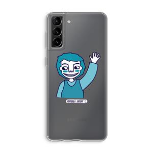 CaseCompany Zwaai: Samsung Galaxy S21 Plus Transparant Hoesje