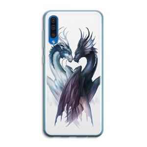 CaseCompany Yin Yang Dragons: Samsung Galaxy A50 Transparant Hoesje
