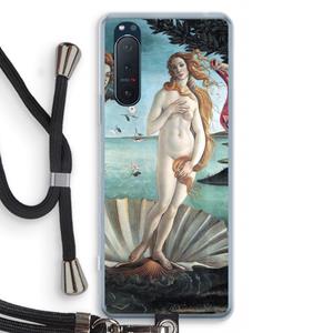 CaseCompany Birth Of Venus: Sony Xperia 5 II Transparant Hoesje met koord