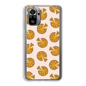 CaseCompany You Had Me At Pizza: Xiaomi Redmi Note 10S Transparant Hoesje