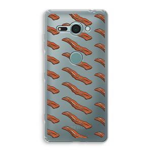 CaseCompany Bacon to my eggs #2: Sony Xperia XZ2 Compact Transparant Hoesje