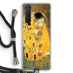 CaseCompany Der Kuss: Sony Xperia 5 II Transparant Hoesje met koord