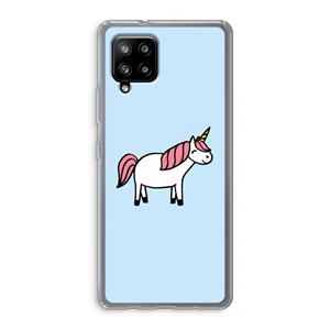 CaseCompany Eenhoorn: Samsung Galaxy A42 5G Transparant Hoesje