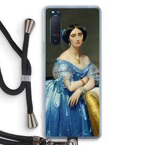 CaseCompany Eleonore: Sony Xperia 5 II Transparant Hoesje met koord