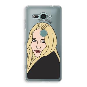 CaseCompany Mary Kate: Sony Xperia XZ2 Compact Transparant Hoesje