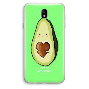 CaseCompany Avocuddle: Samsung Galaxy J7 (2017) Transparant Hoesje