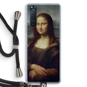 CaseCompany Mona Lisa: Sony Xperia 5 II Transparant Hoesje met koord